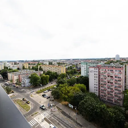 Hanza Tower Swimming Pool & Spa High Floor With Balcony! Szczecin Exterior photo